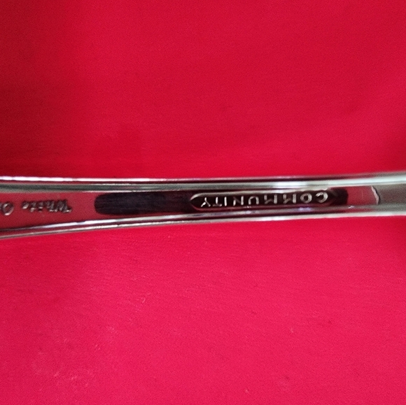 1953 White Orchid Silver Soup Spoon Oneida - Picture 3 of 3